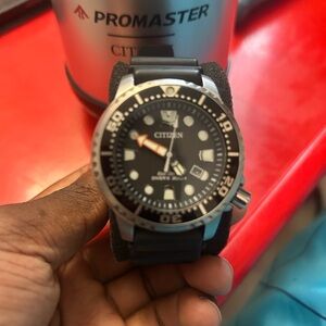 Citizen Promaster Black and Silver Dive Watch